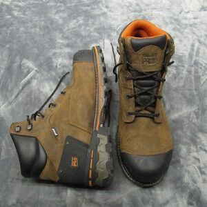 Timberland PRO Work Boots Men 15 Wide Brwn Waterproof Composite Toe Rugged Heavy